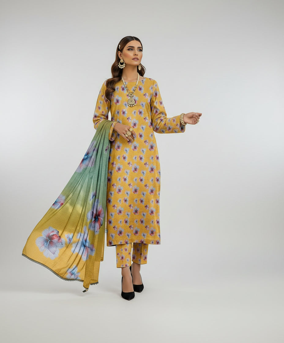 3 PC BANADORA SLUB KHADER | D-255