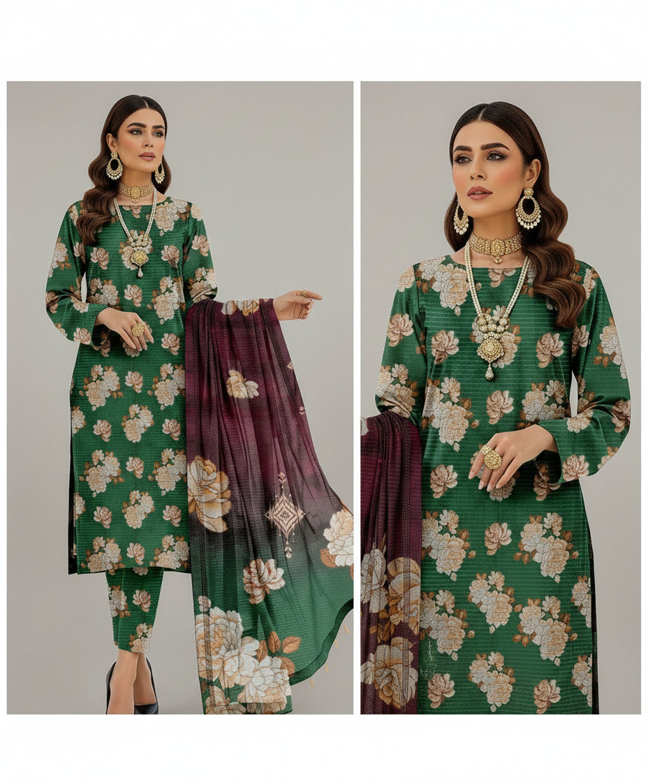 3 PC BANADORA SLUB KHADER | D-260